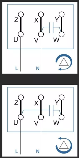 電容電機(jī)接線(xiàn)圖